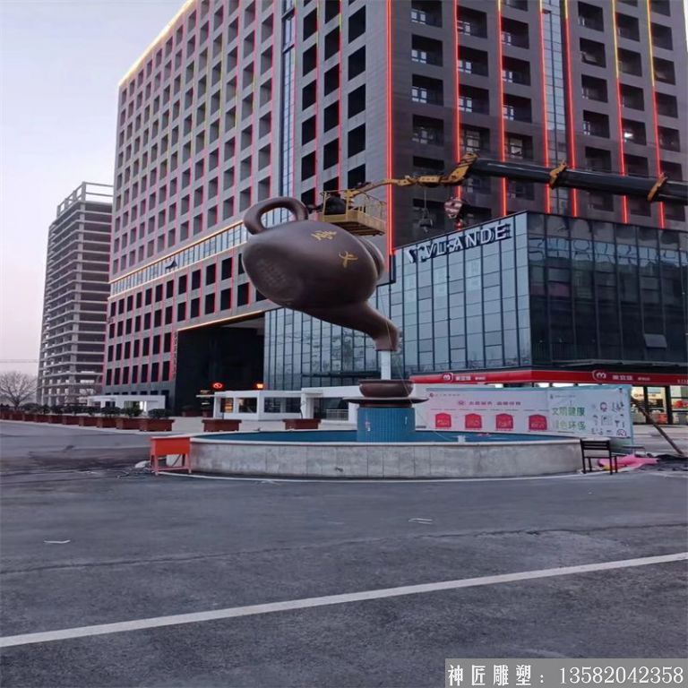 廣場(chǎng)銅天壺加工廠家 天壺案例